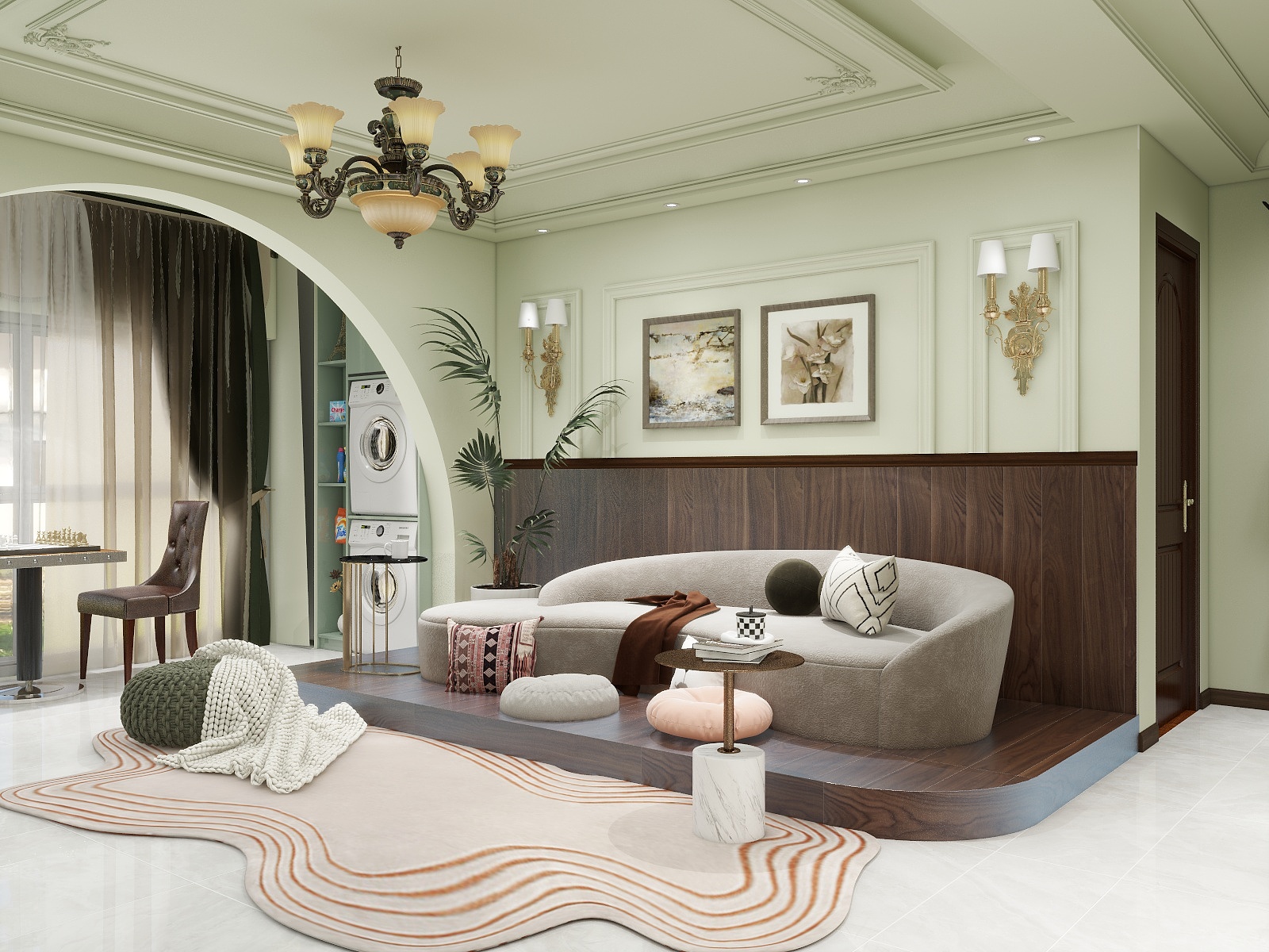 平行空间一君-中远两湾城125㎡3室-装修设计方案