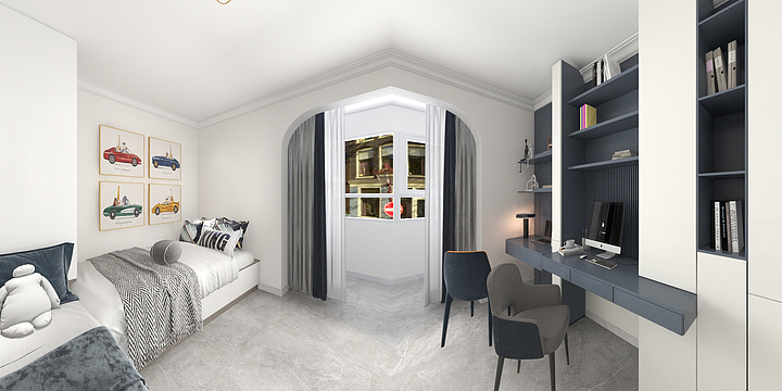 北京兴商装修装饰工程有限公司-首座御园1区7-202效果图-装修设计方案