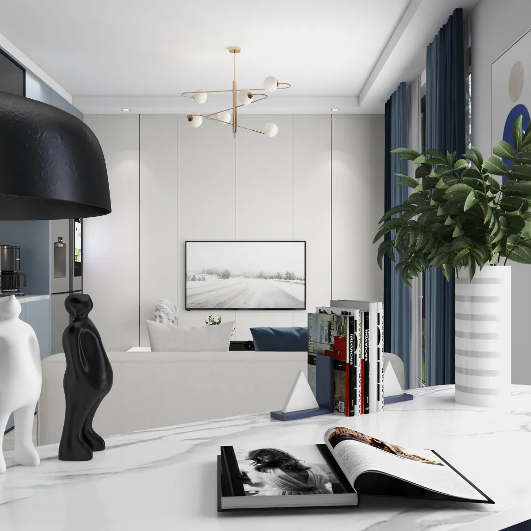 Ame17的装修设计方案:Simple and beautiful Studio Apartment