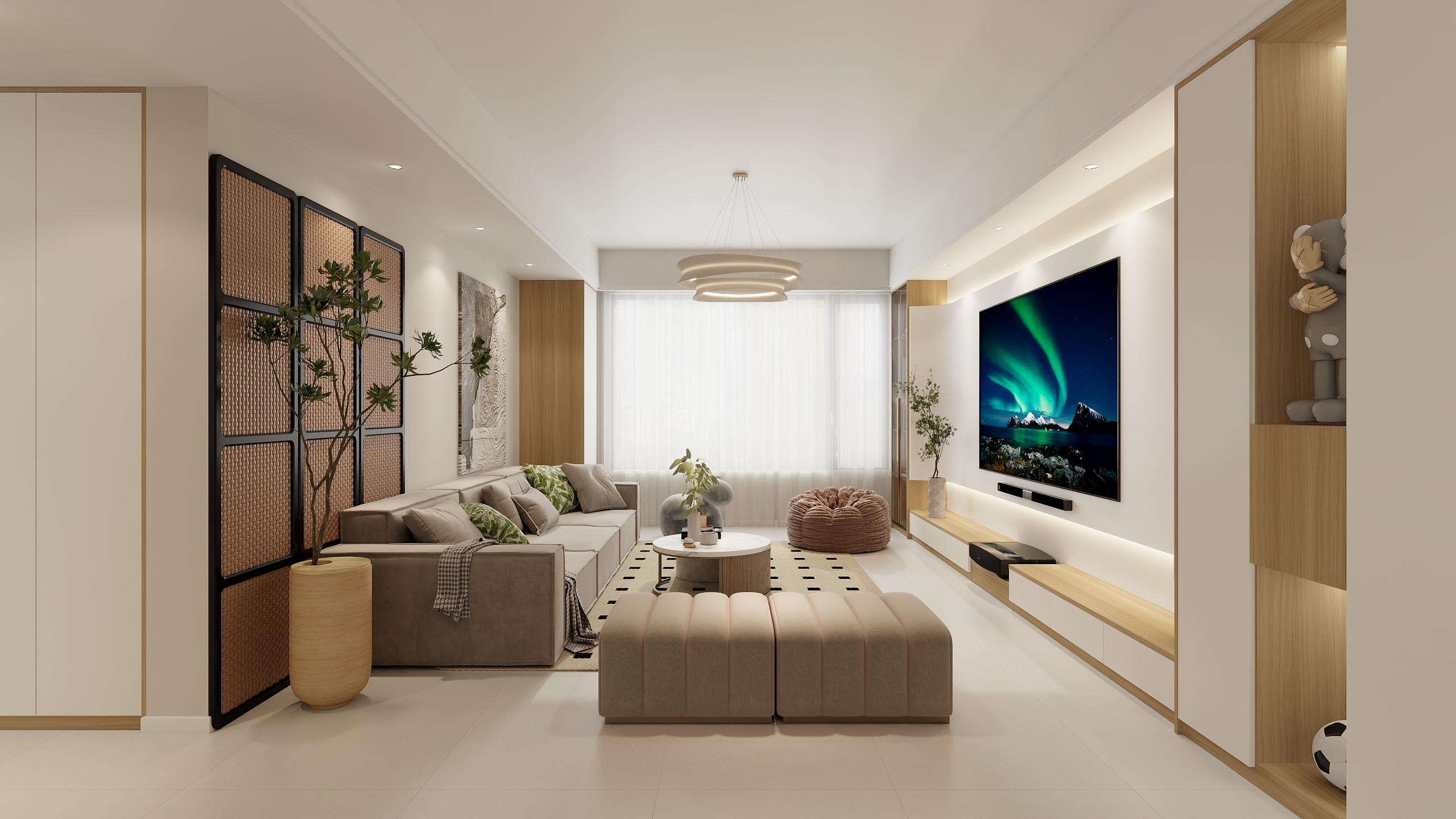 山舍I空间-德商汇景城120㎡3室-装修设计方案