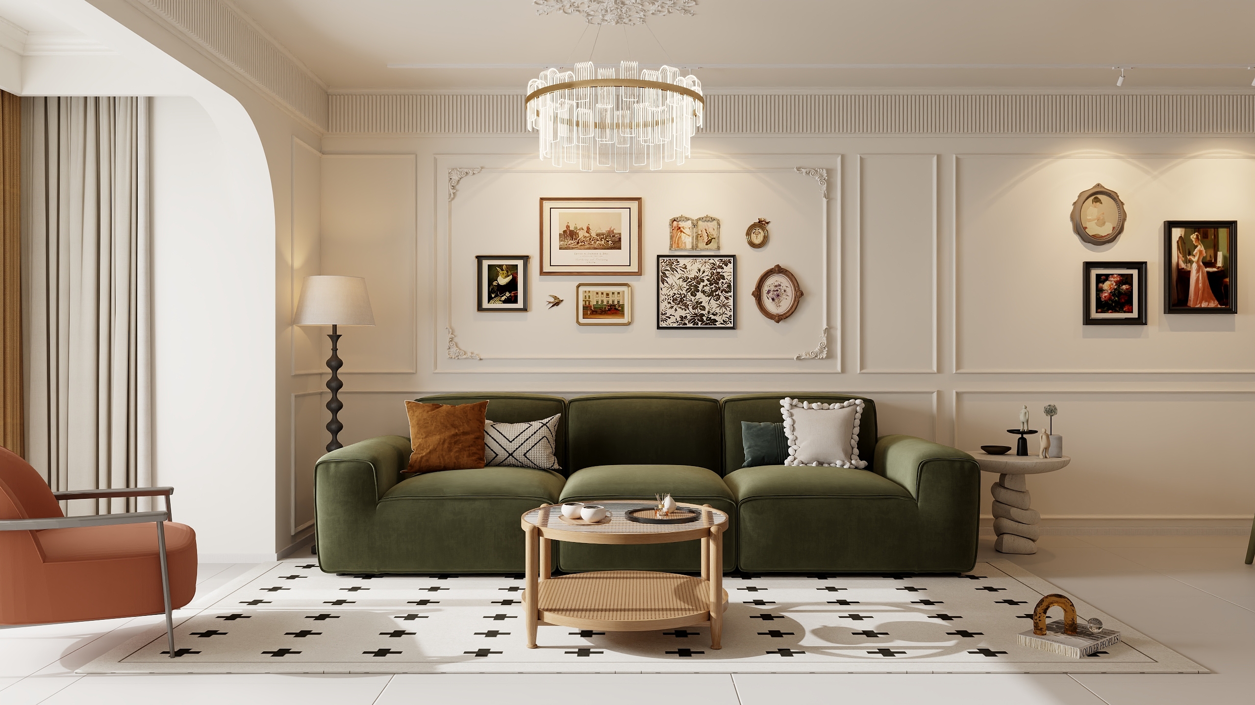 dingfei188-翡翠湾法式-装修设计方案