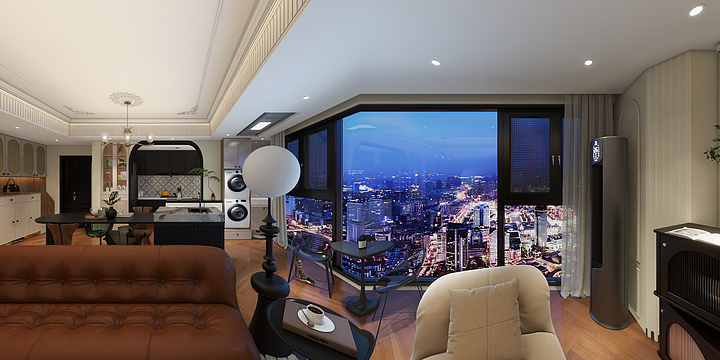 浔利装饰设计师一刘天浩-雍景华府(法式复古风4)-装修设计方案