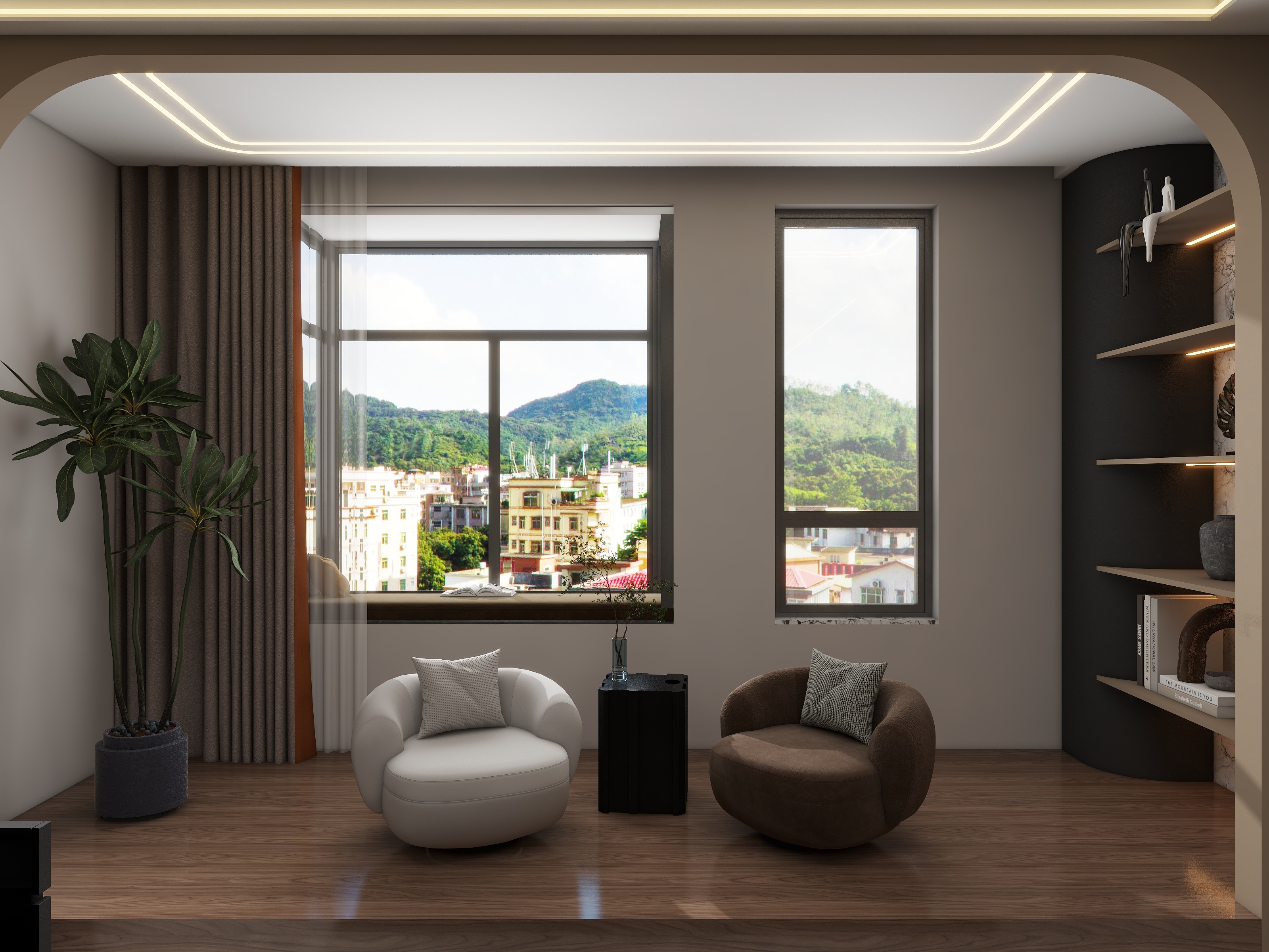 知秋意-E户型酒店民宿-装修设计方案