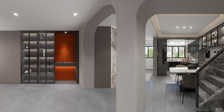 halzat-意式极简-三层楼-装修设计方案