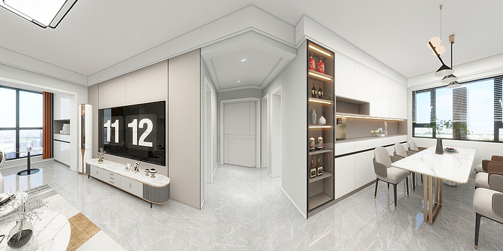 酷小子家装设计-金域香江5-1-2104-装修设计方案