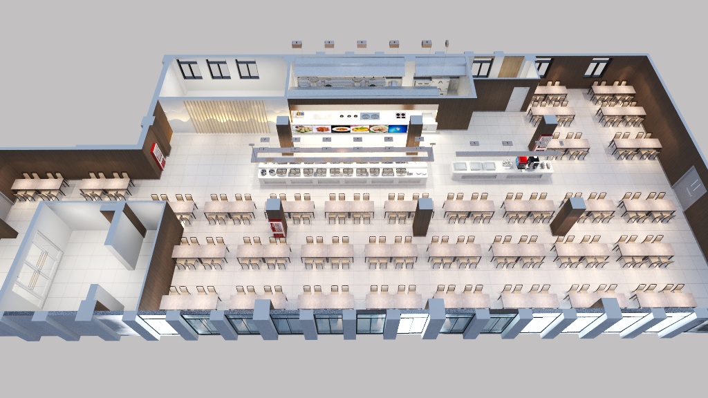 i_am_yz-厨房平面图（北石）效果图一楼方案一-装修设计方案