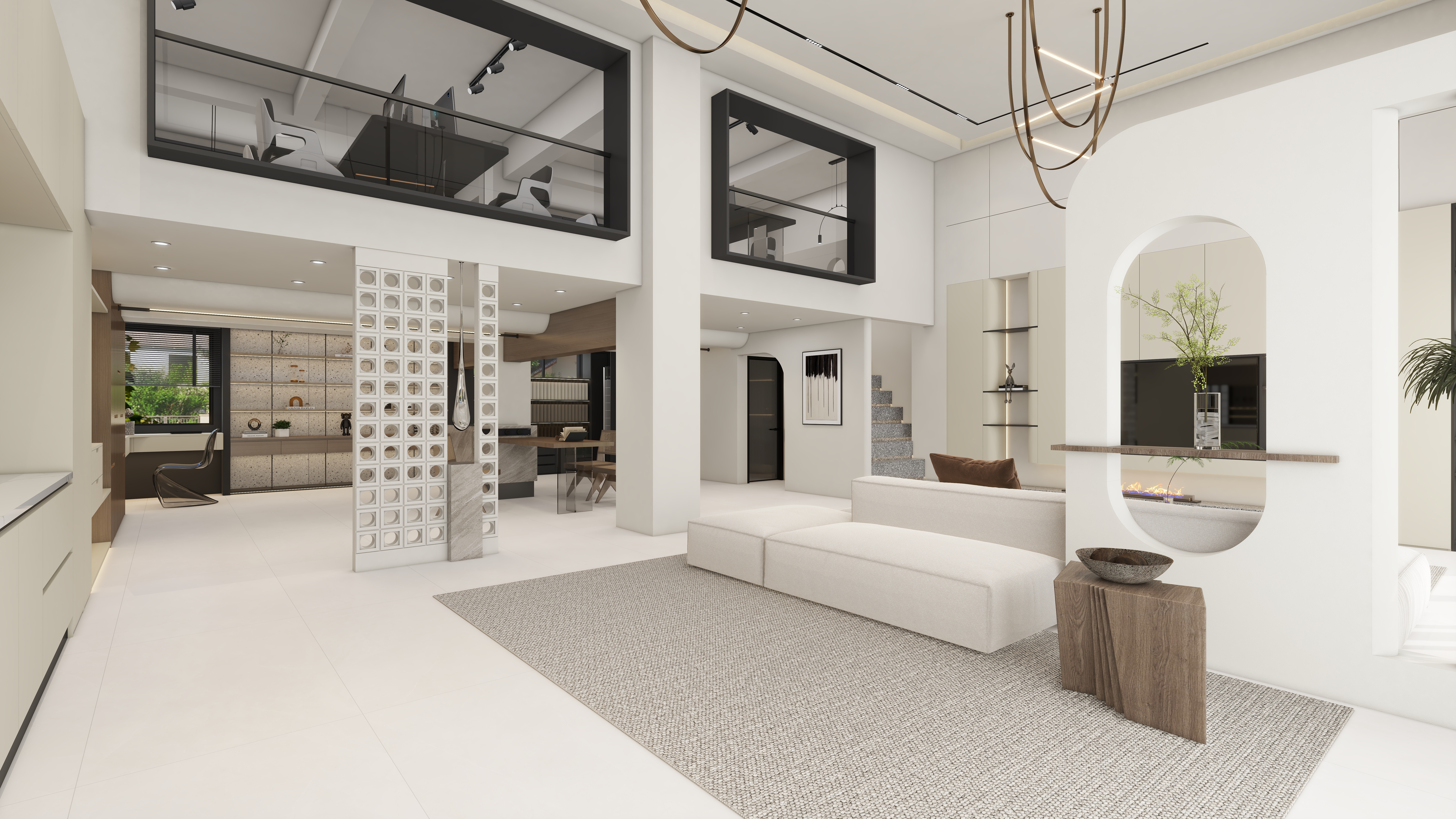 K-HX-全屋定制展厅【侘寂风】-装修设计方案