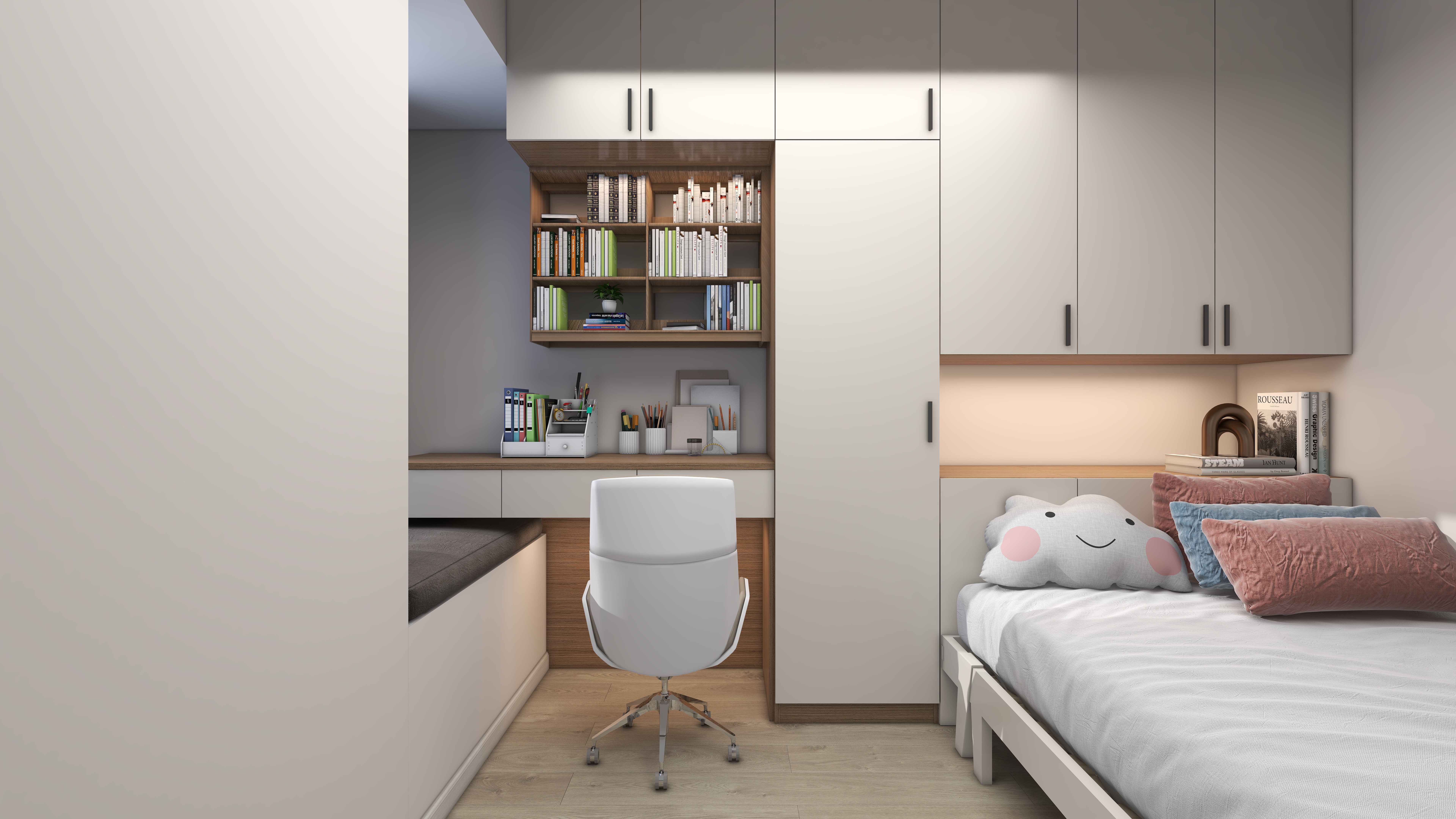 如一家居-现代简约79㎡2室-装修设计方案