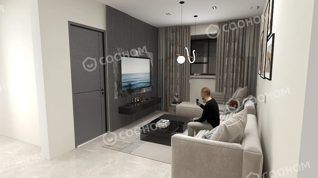 modygad360的装修设计方案:small living room 