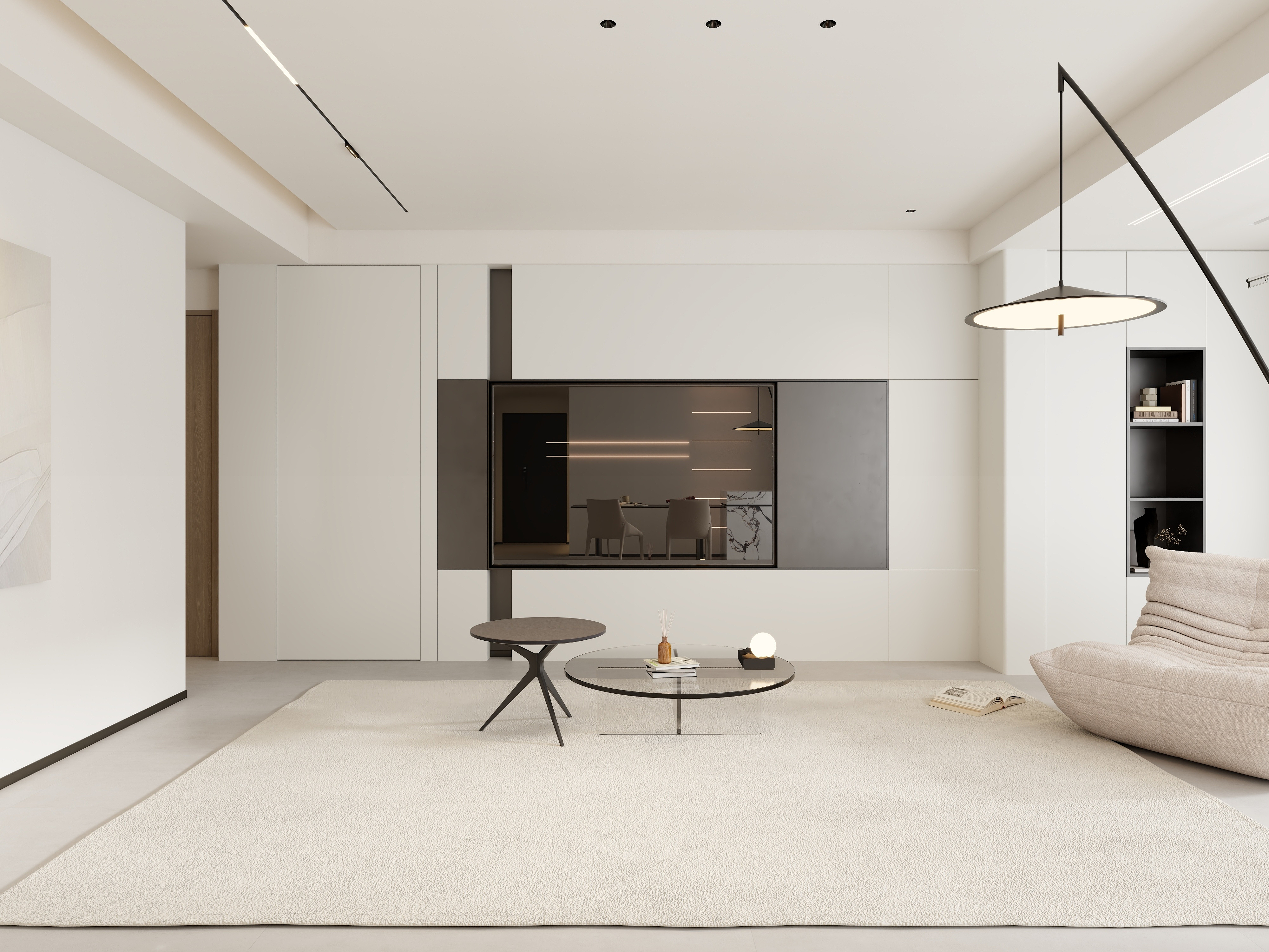 室内设计师Mr徐-现代奶油120四室两厅-装修设计方案