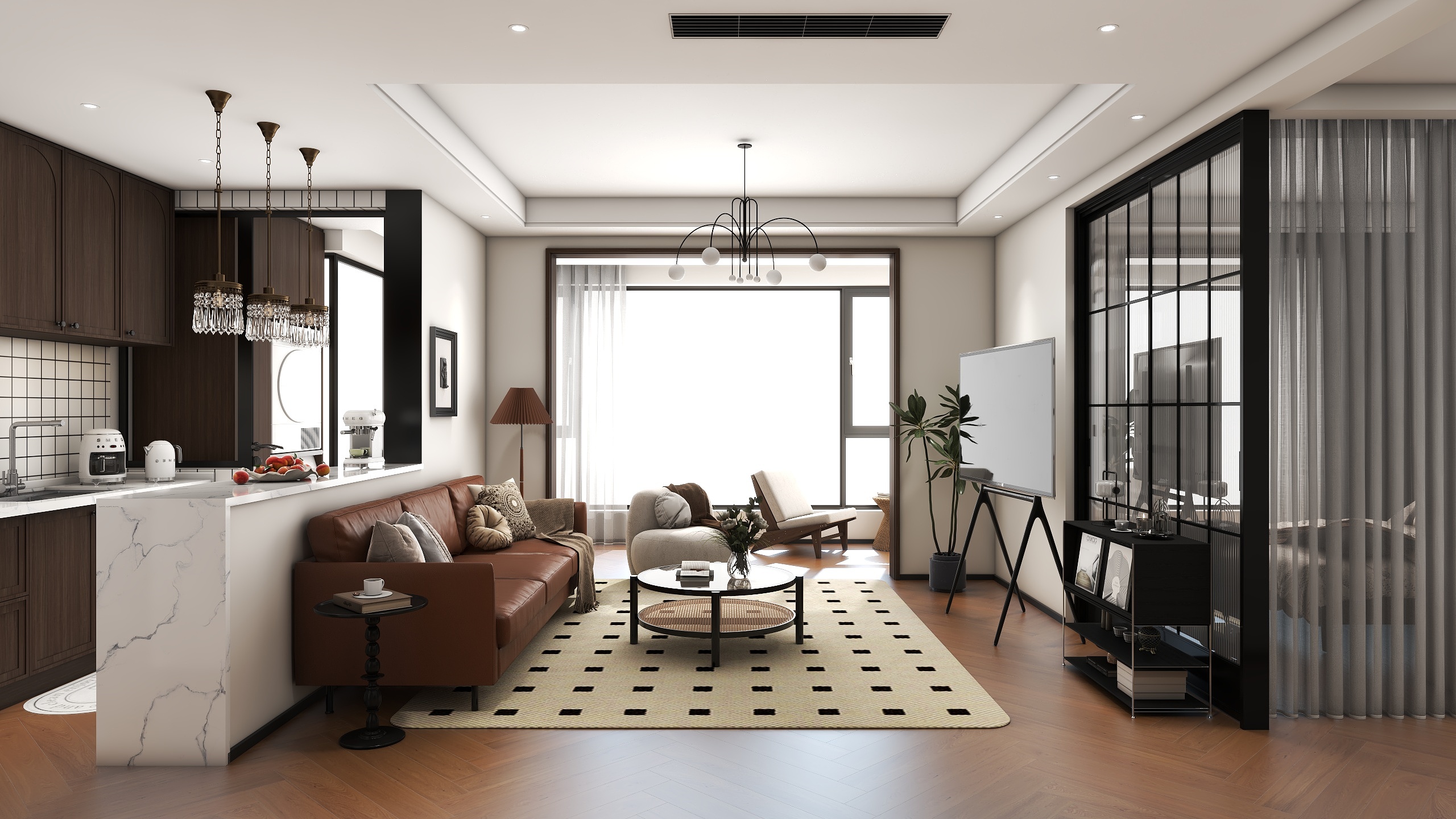 ONE丨DESIGN丨刘辰尧-法式复古114㎡-装修设计方案