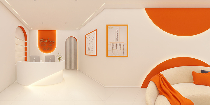 橙子设计123-美容店-装修设计方案