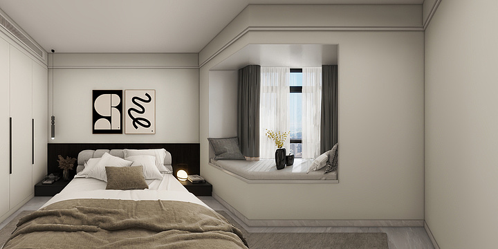 臻品家居定制木子李-公园学府2-2-2505-装修设计方案