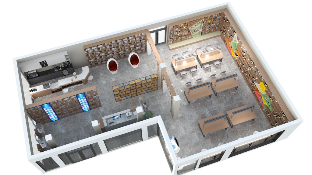 李恒-兰山区城市书房-装修设计方案