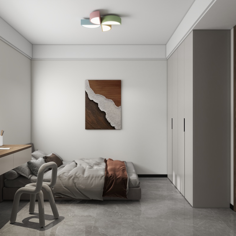 Modern Minimalist Grey Bedroom Design