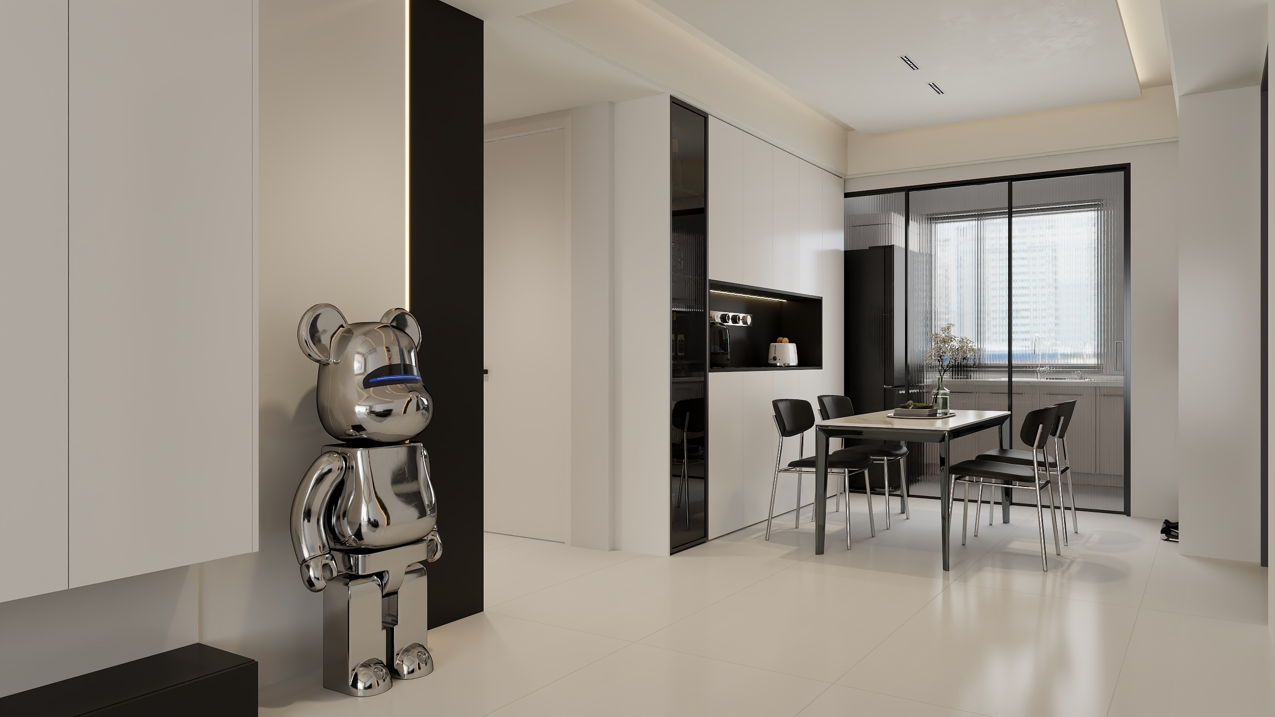 王飞丨星尘设计-书香福第145新块-装修设计方案