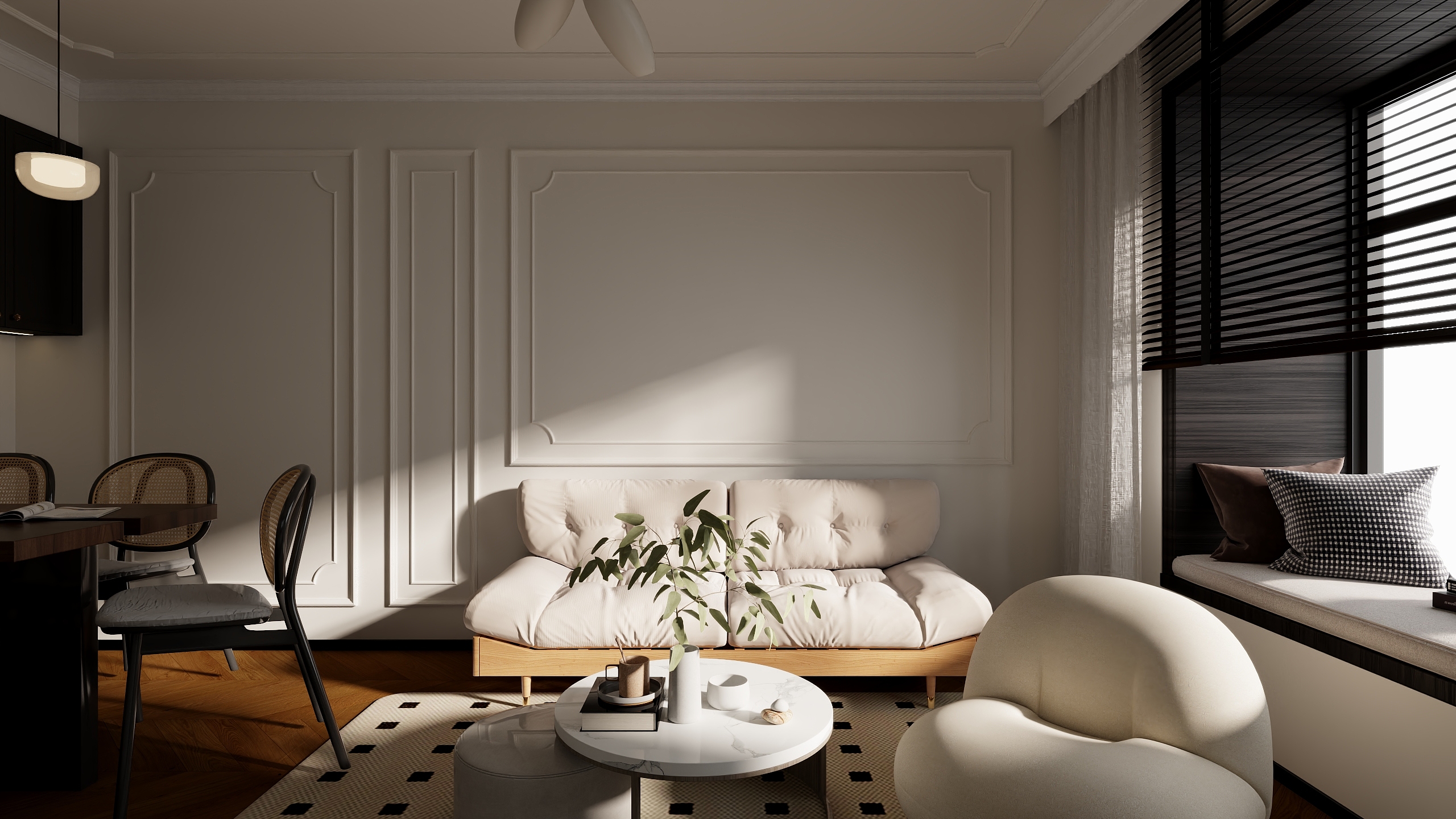 暗凌-欧风花都明达女士新居-装修设计方案