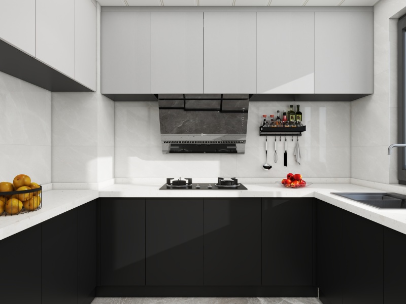 Modern Black & White Kitchen Design
