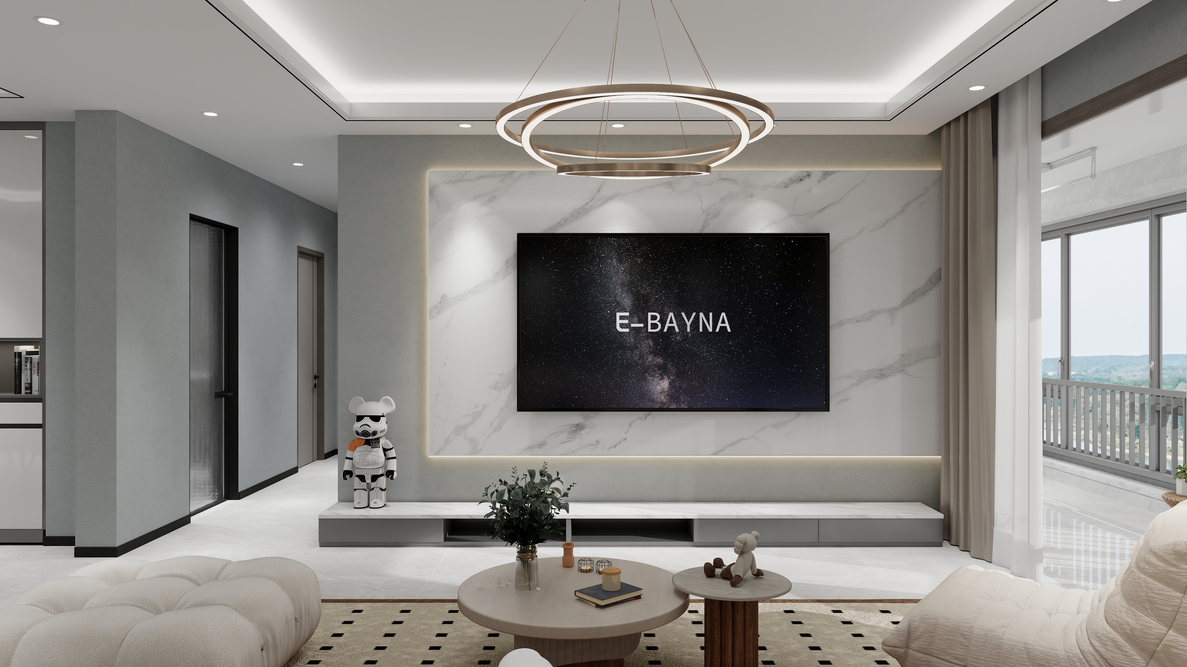 艺雅丽-金都新城139平三室装修效果图