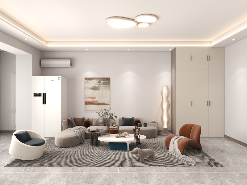 Scandinavian Gray Living Room Elegance