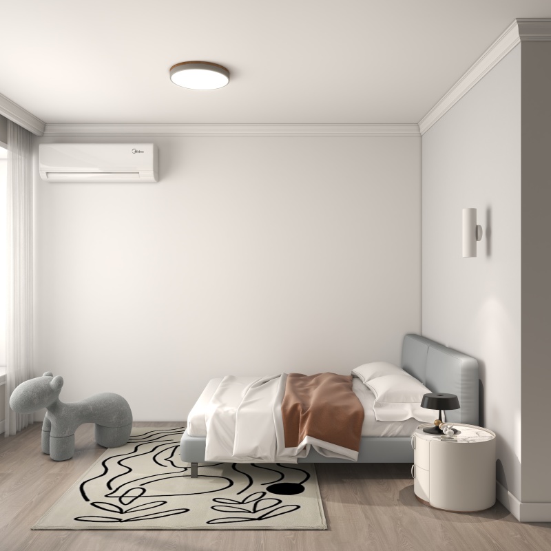 Minimalist Grey & Beige Bedroom Design