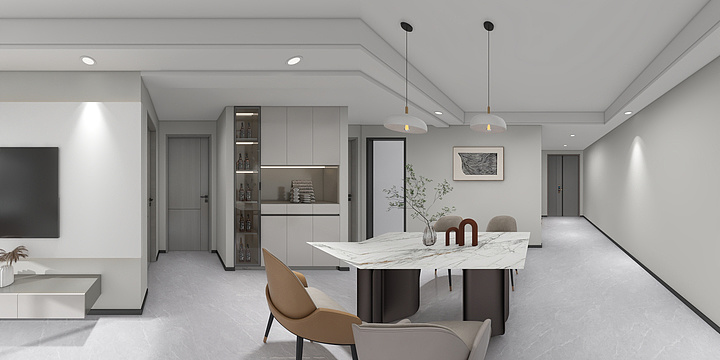 一揽装饰-万科·臻园4-2-1602-装修设计方案