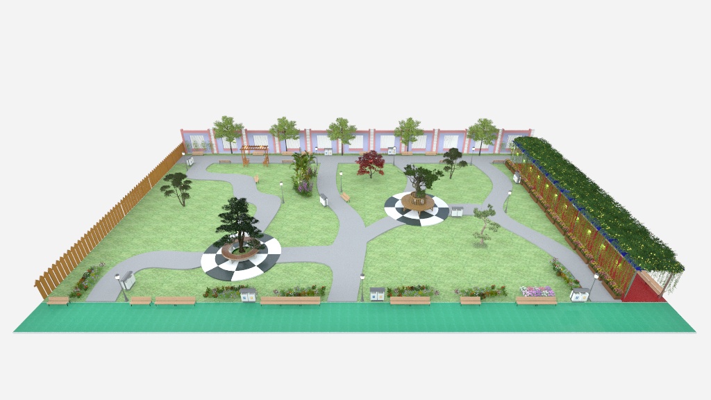 陈春花设计15108020450-学校花园-装修设计方案