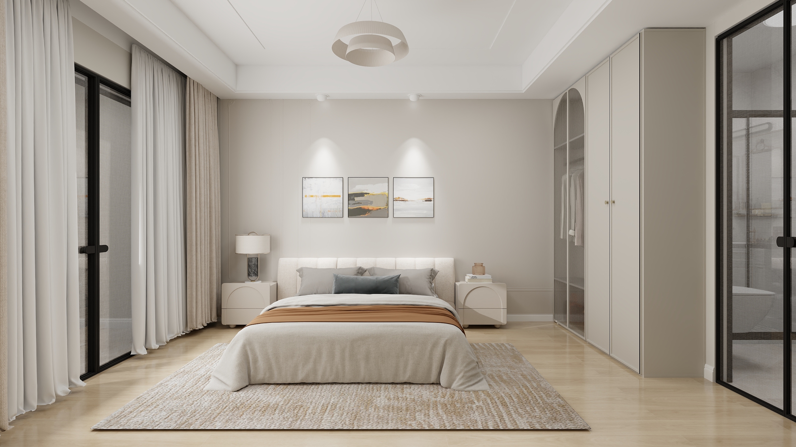 袁思琦jeHi-春月云锦奶油风-装修设计方案