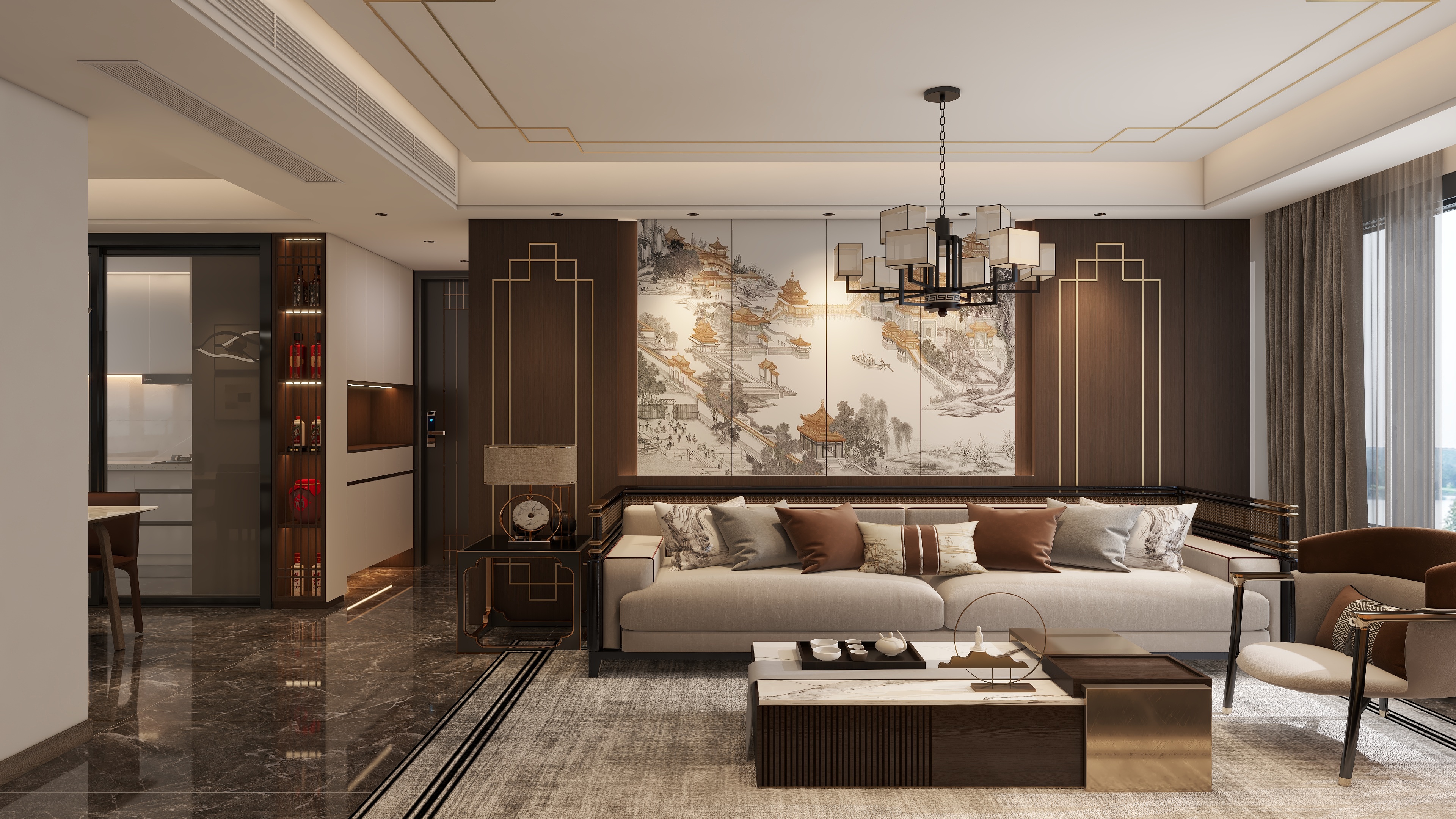 效果图志伟-幸福世家-装修设计方案