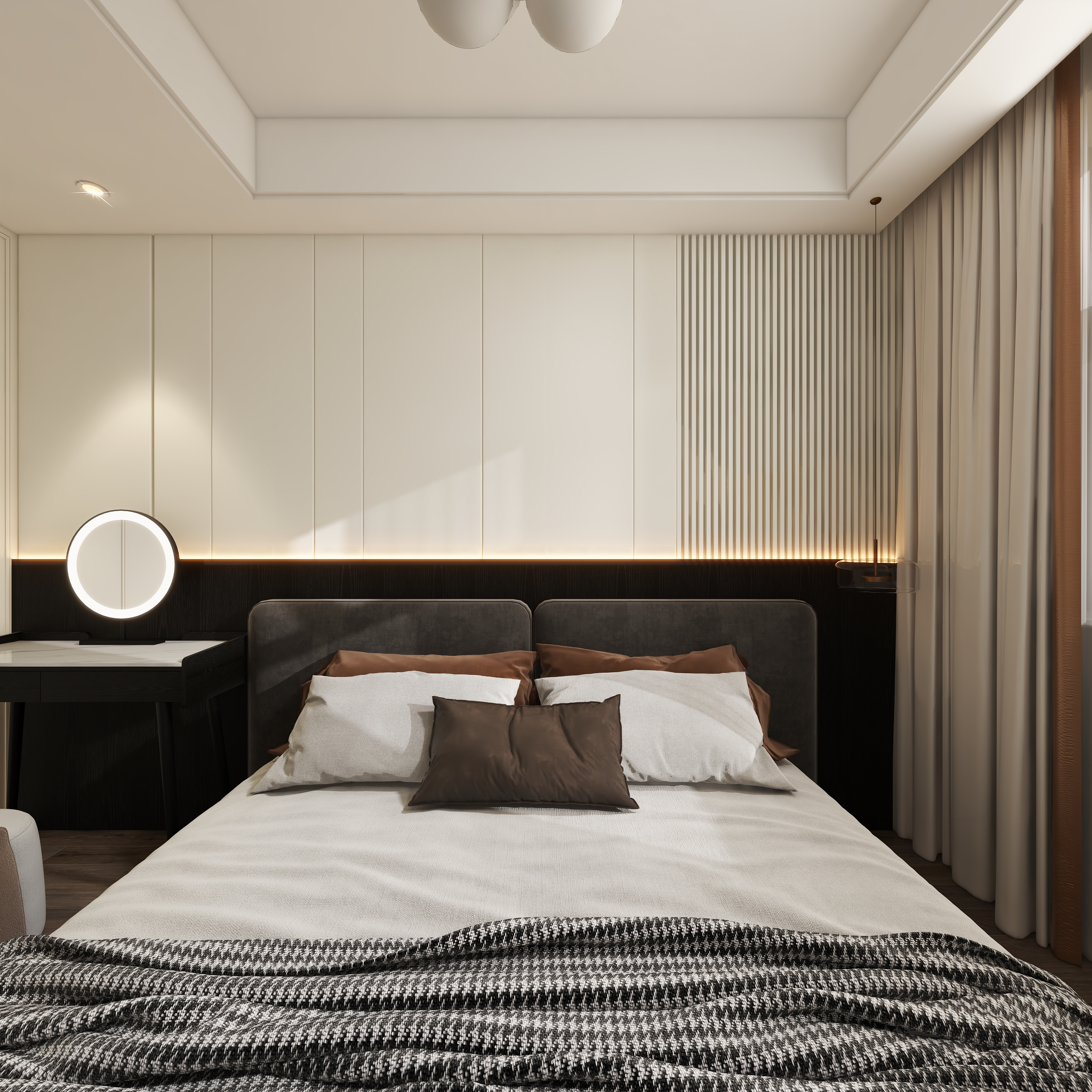 设计师珂源-青城碧苑136㎡4室一层老人房装修效果图第1张