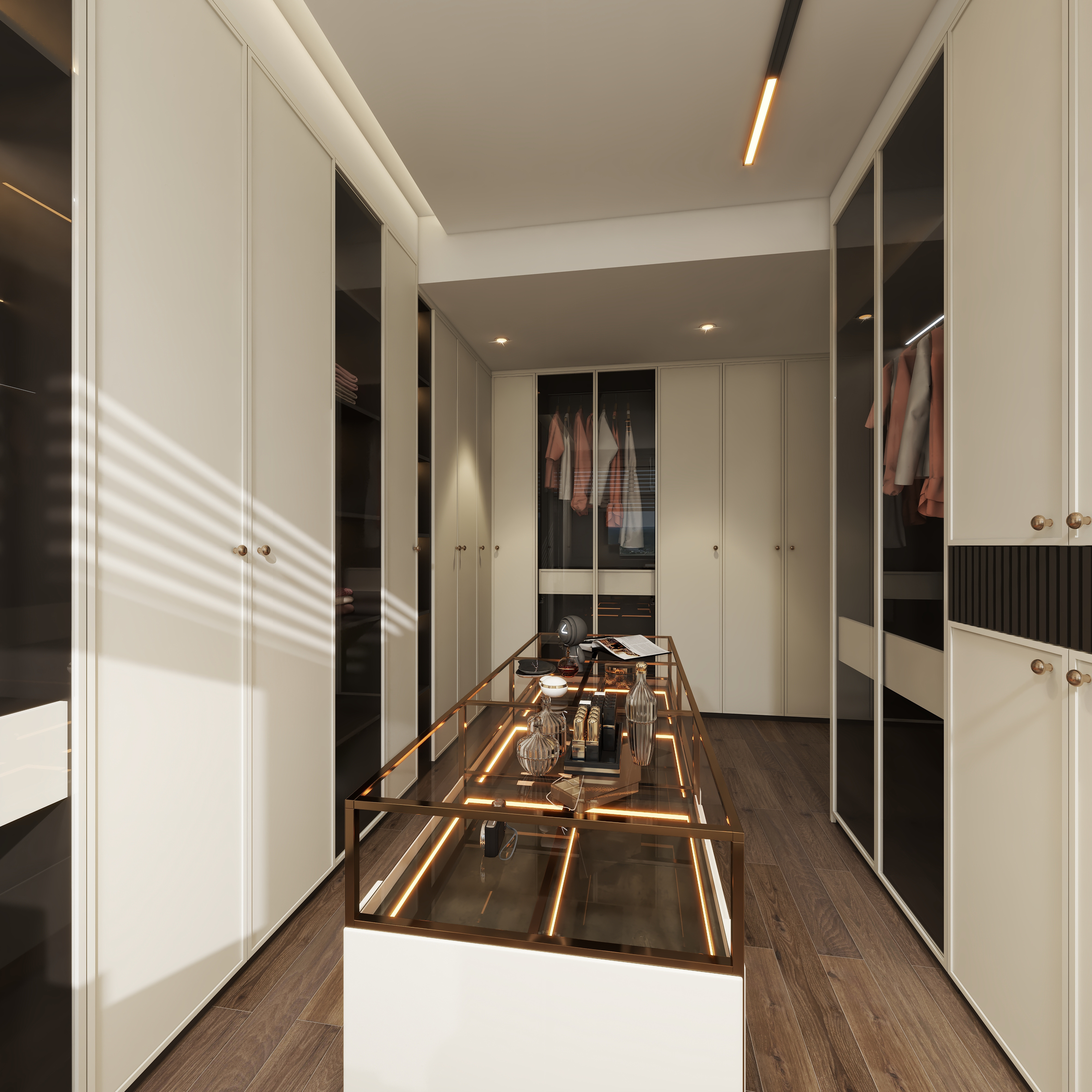 设计师珂源-青城碧苑136㎡4室一层衣帽间装修效果图第3张