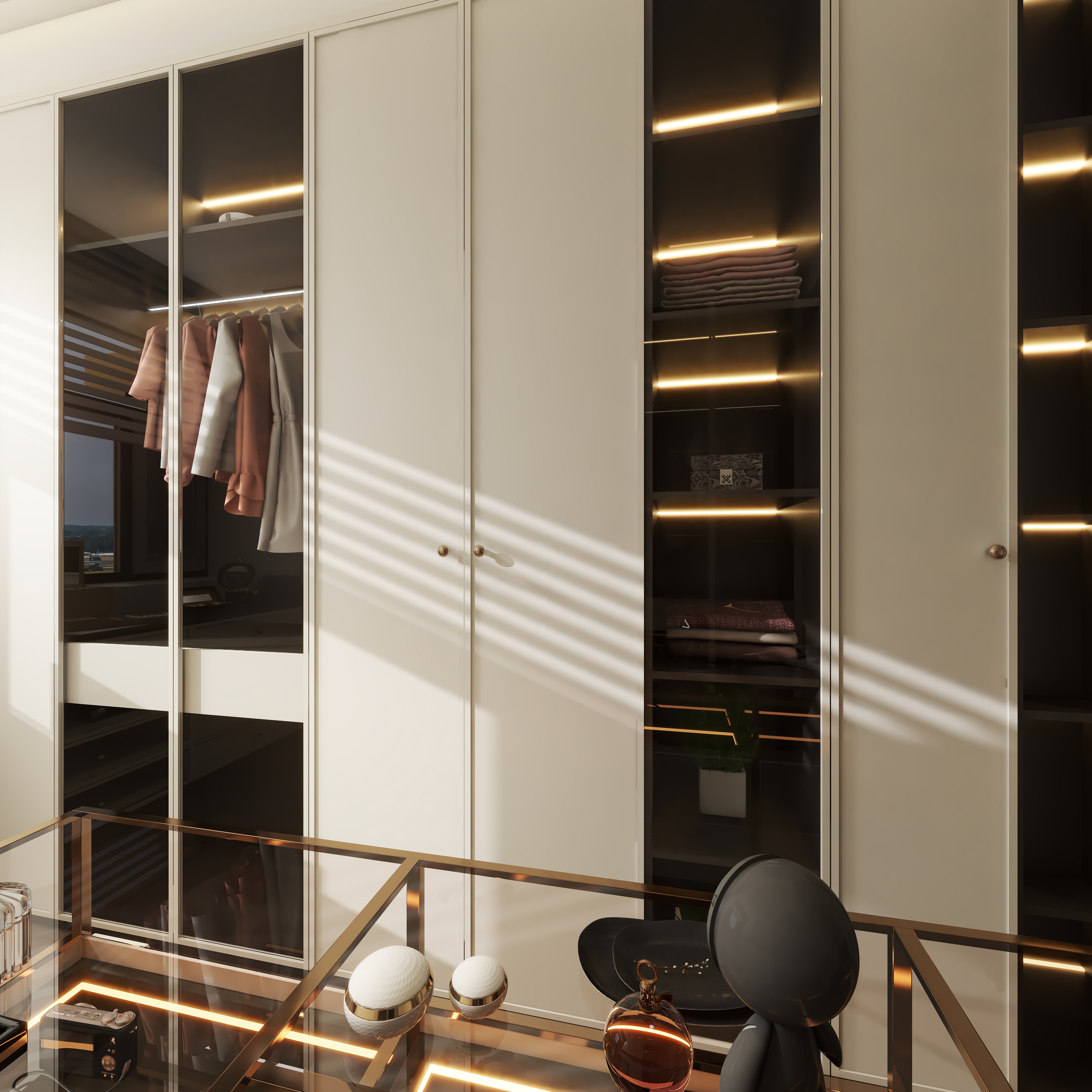 设计师珂源-青城碧苑136㎡4室一层衣帽间装修效果图第4张