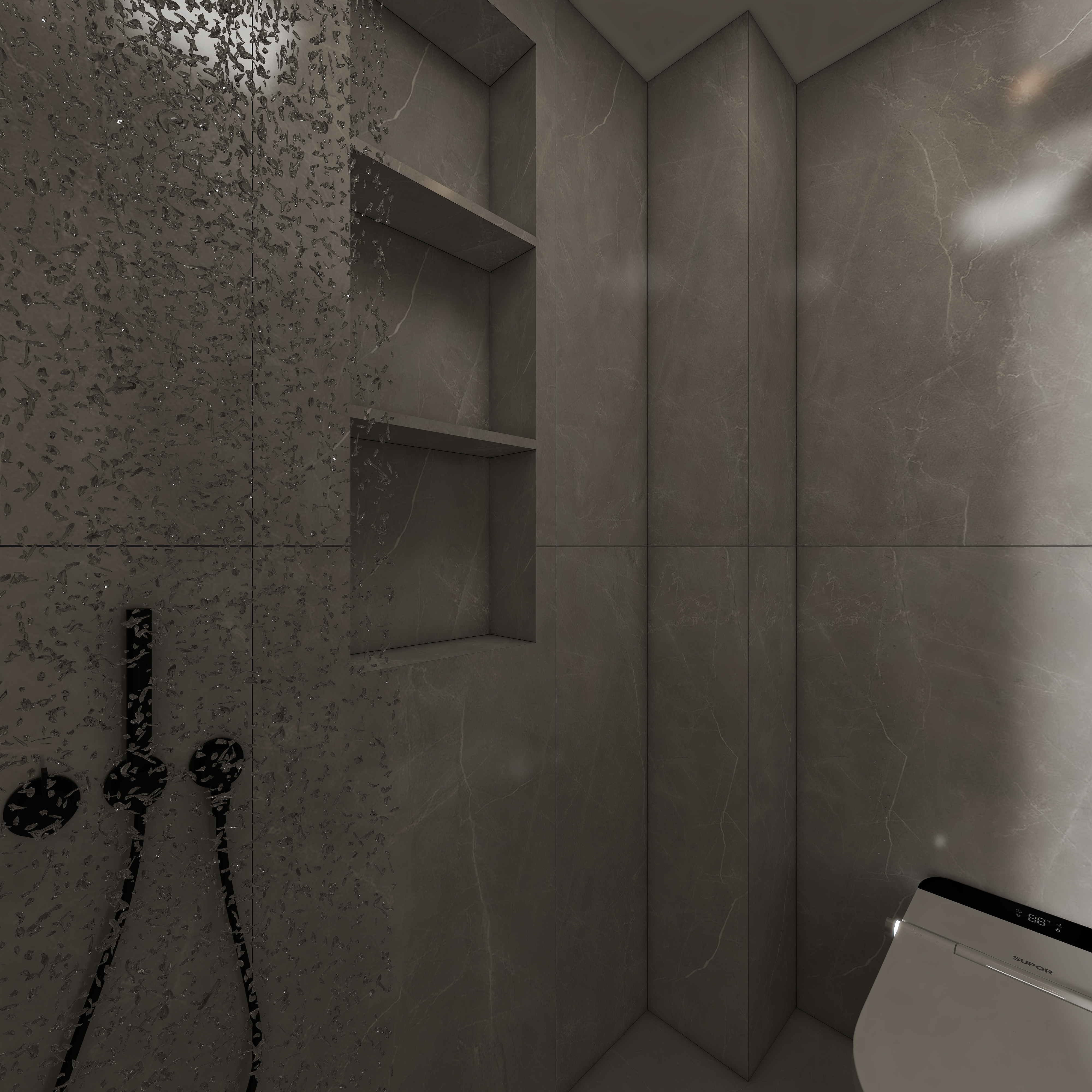 设计师珂源-青城碧苑136㎡4室一层次卫装修效果图第3张