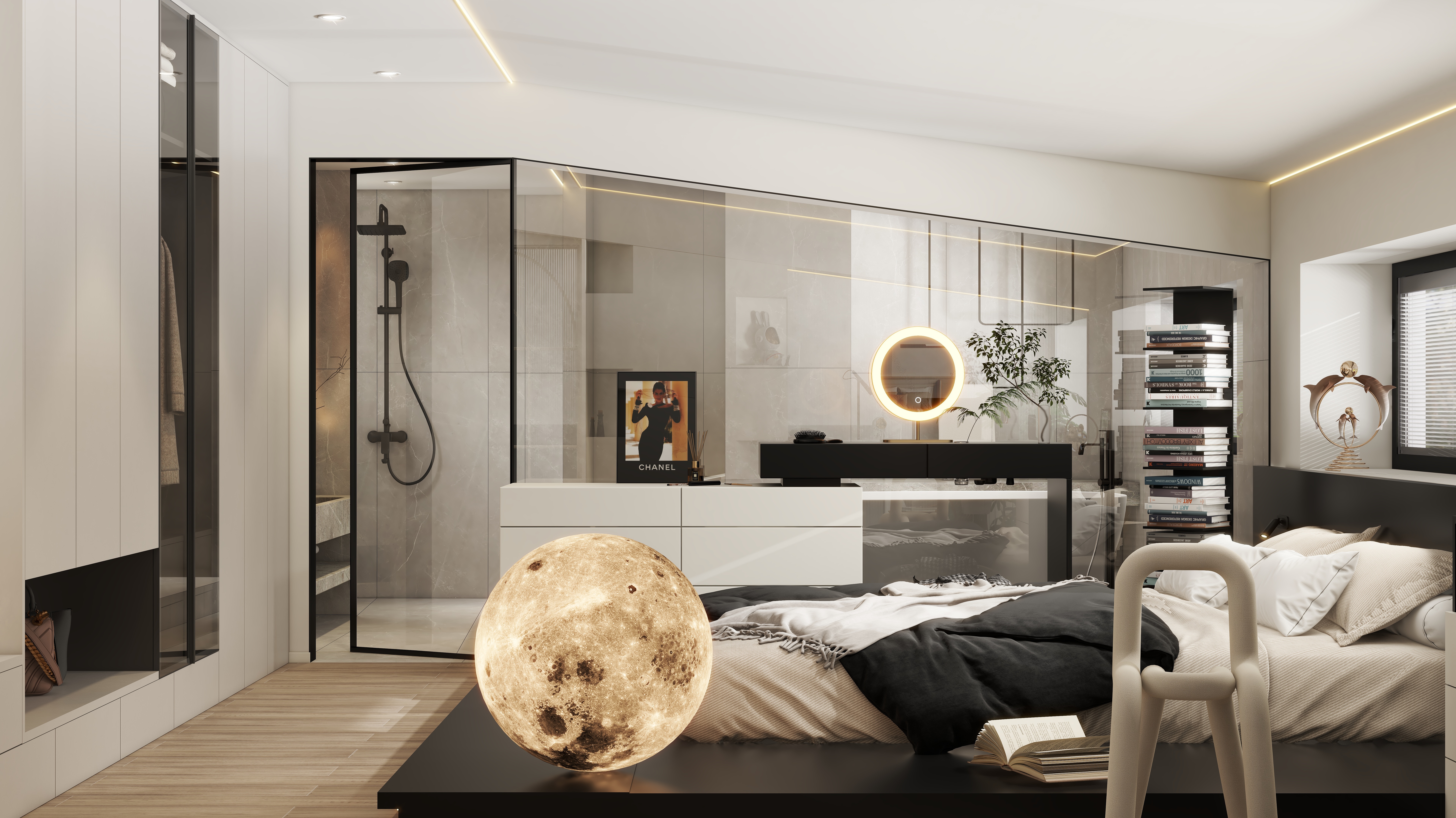 设计师珂源-青城碧苑136㎡4室二层主卧装修效果图第1张