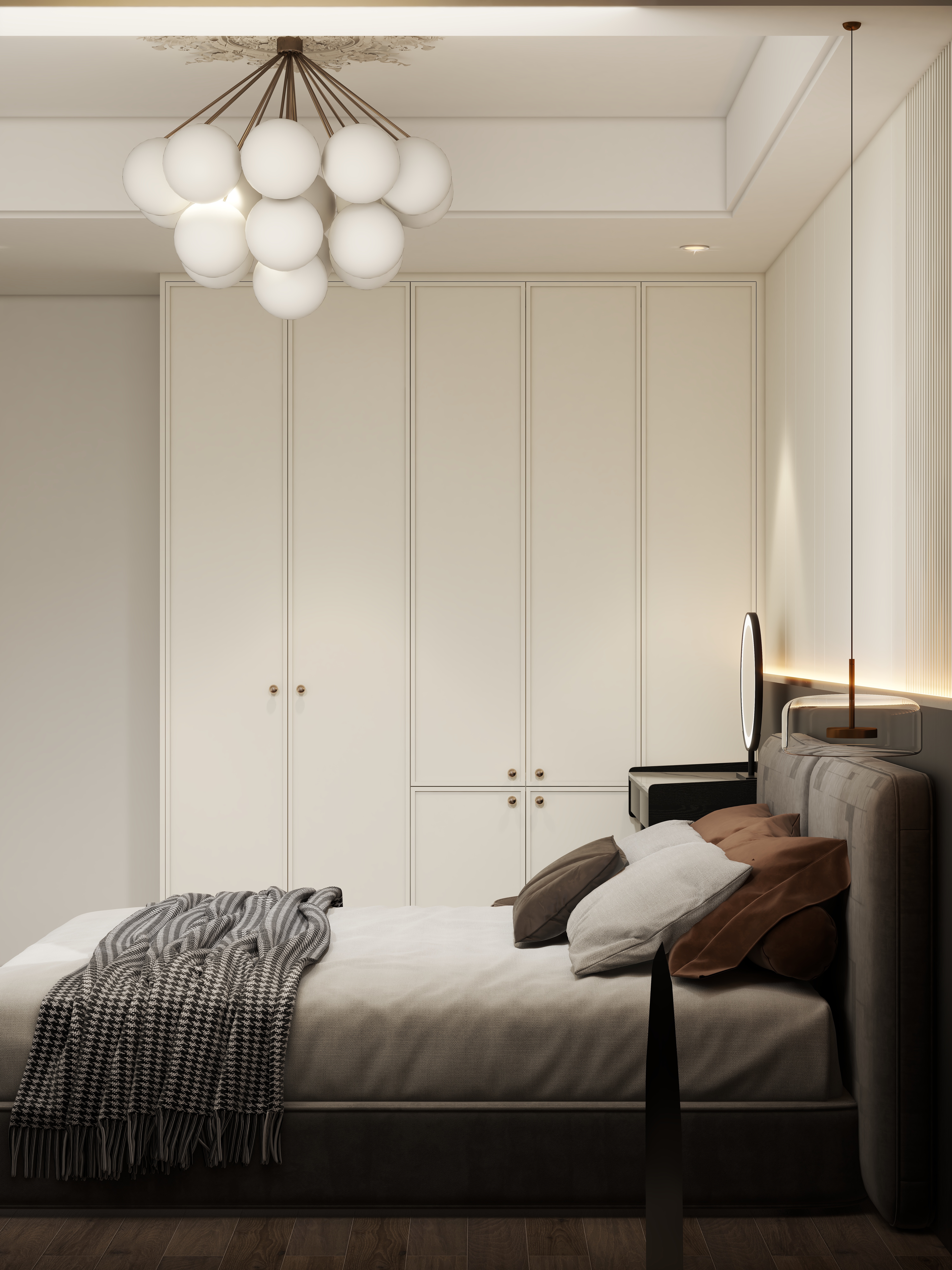 设计师珂源-青城碧苑136㎡4室一层老人房装修效果图第3张