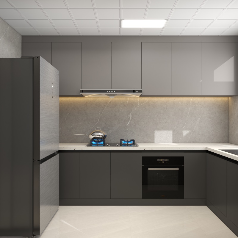 Modern Gray & White Kitchen Design Ideas
