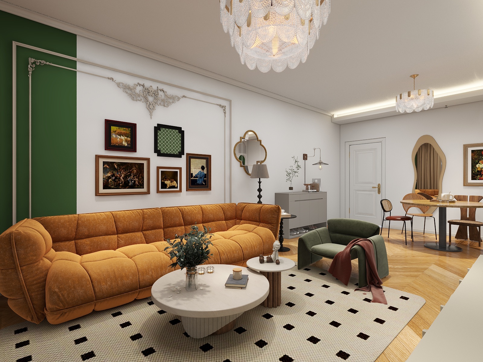 丿Natalia-告庄C6-201室法式奶油风格-装修设计方案