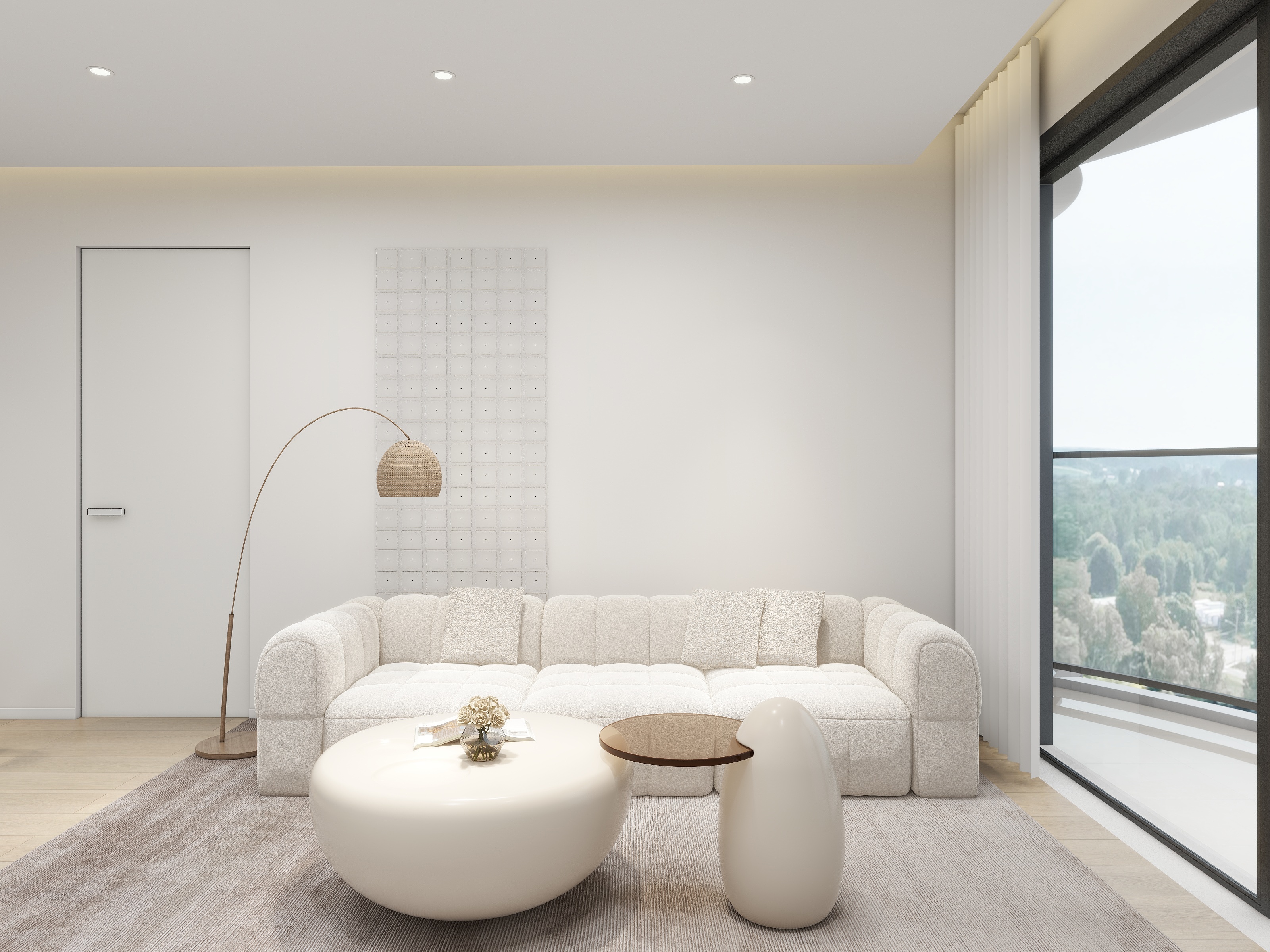 观山设计Amy-现代极简95㎡-装修设计方案