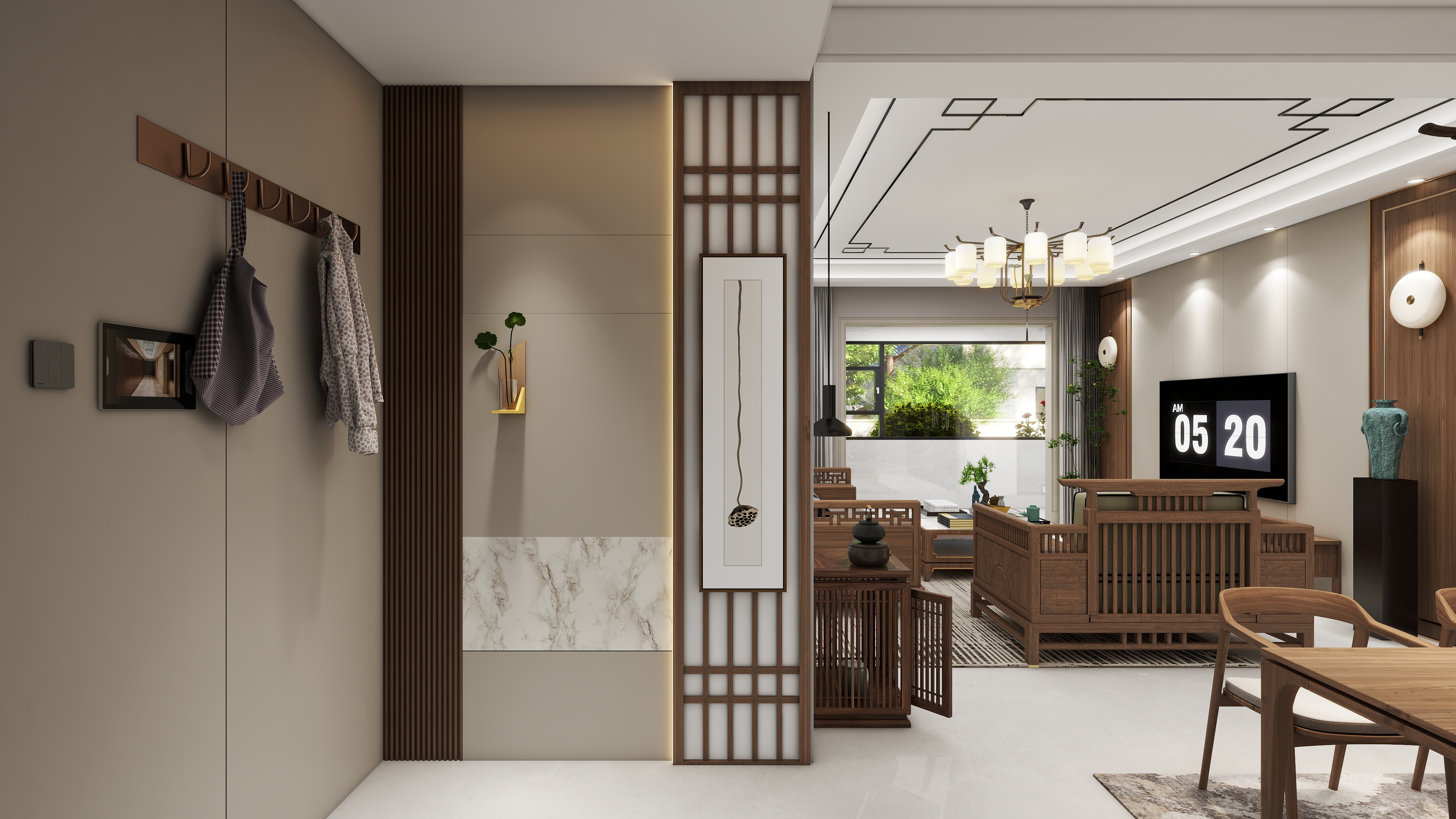 Casual大牛整装-吾悦5-3-02 新中式参考图-装修设计方案