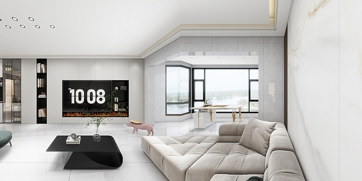 都盛岩板设计-万新阳光城-装修设计方案