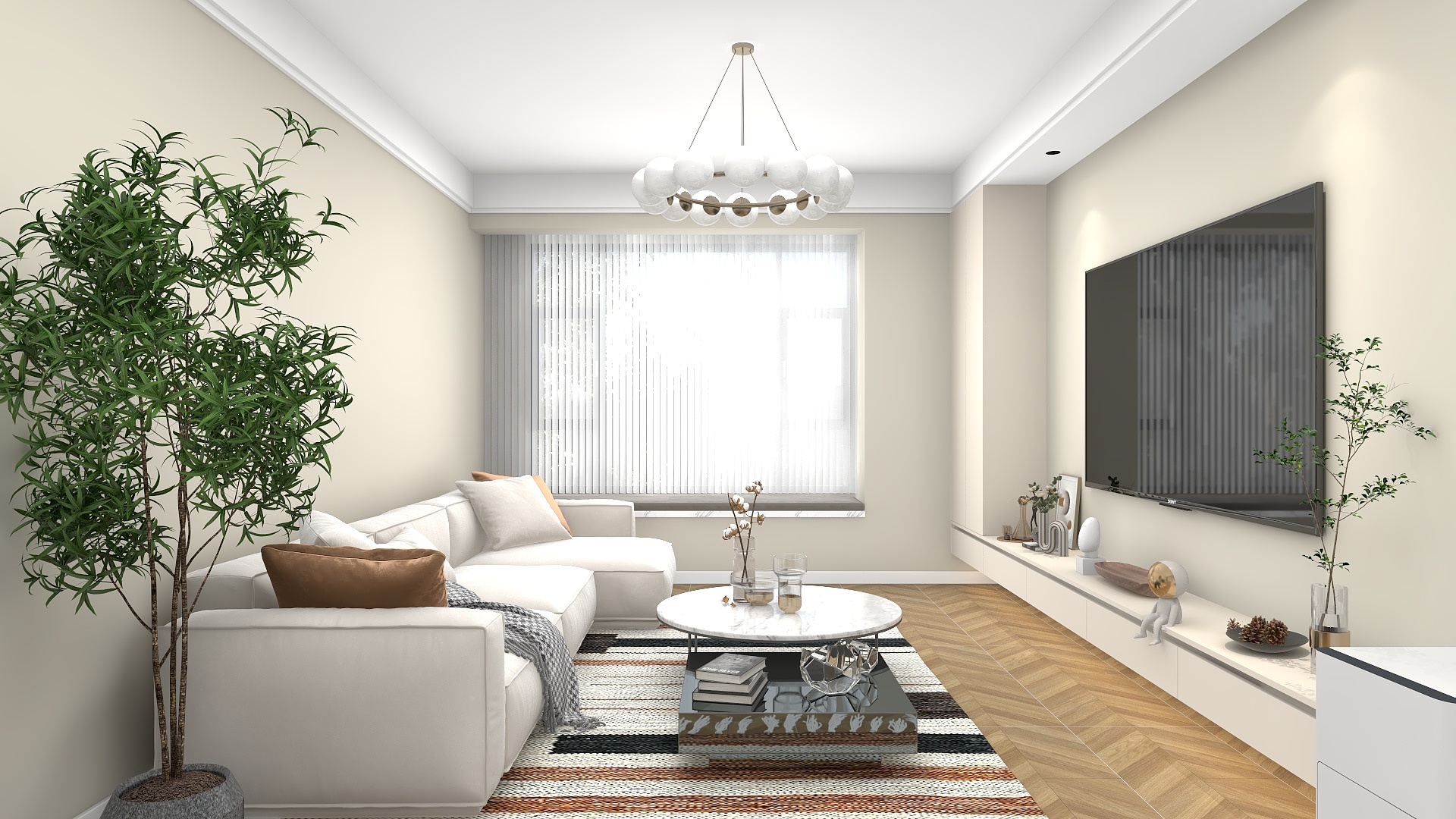 室内设计施工效果-明月兰庭-装修设计方案