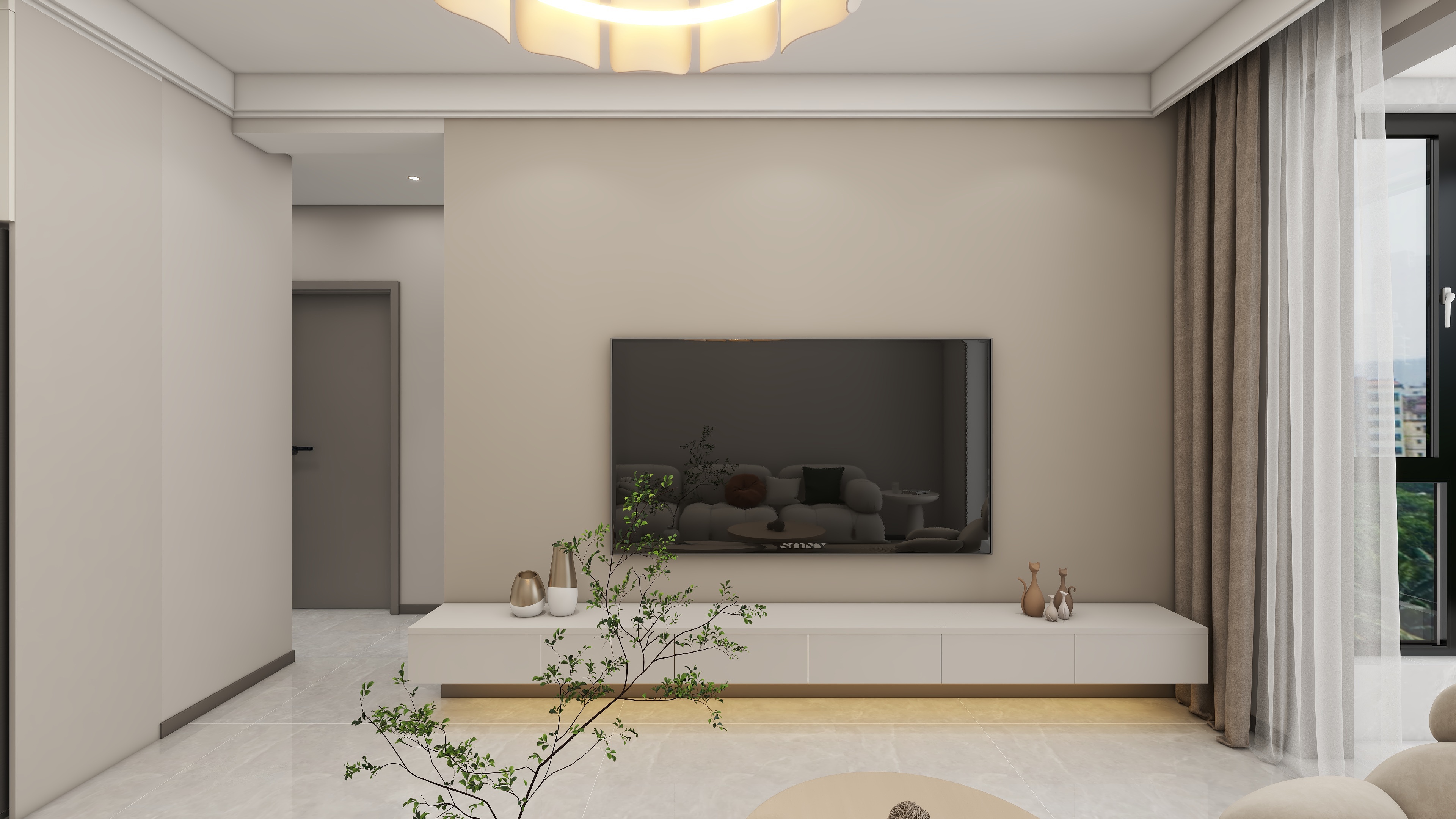 环宇0315-观澜华府72㎡1室装修效果图