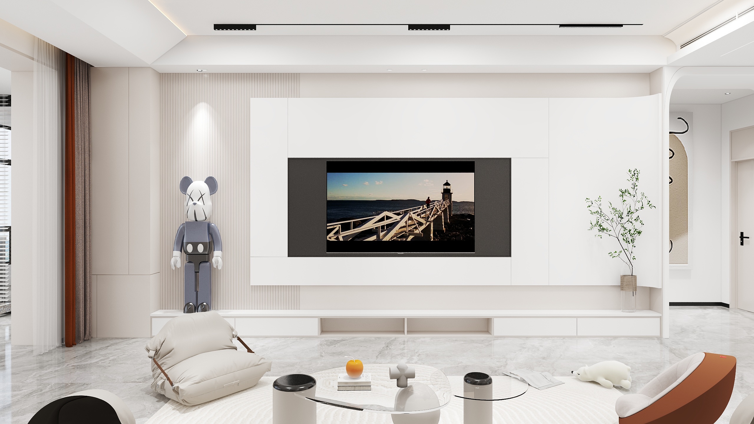 ynlc112208-215㎡现代简约4室-装修设计方案