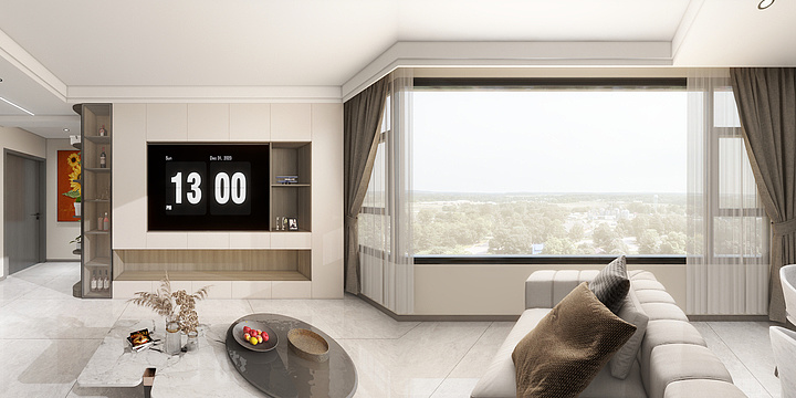 东杉全案设计-紫御鸿府-装修设计方案