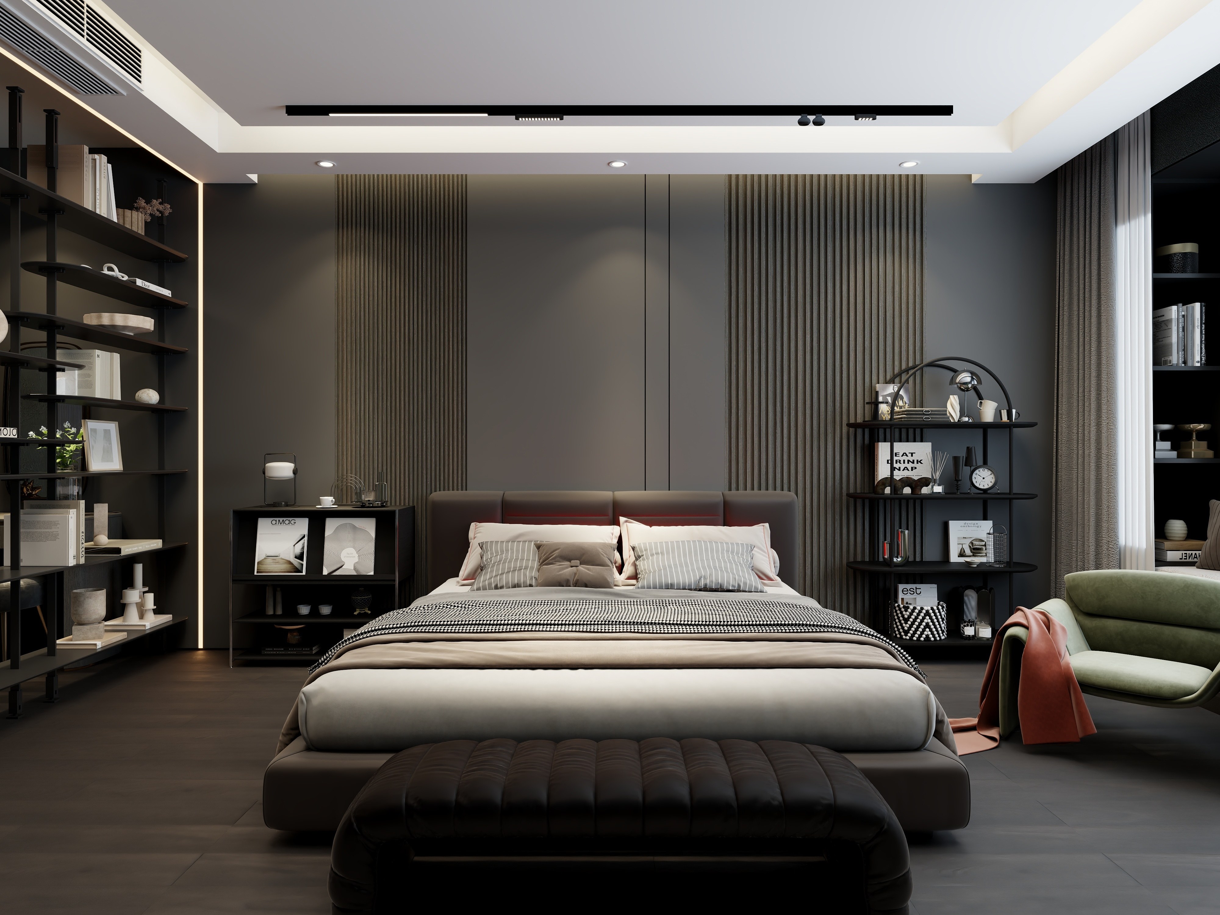 艺雅丽-178平后现代风格 装修效果图