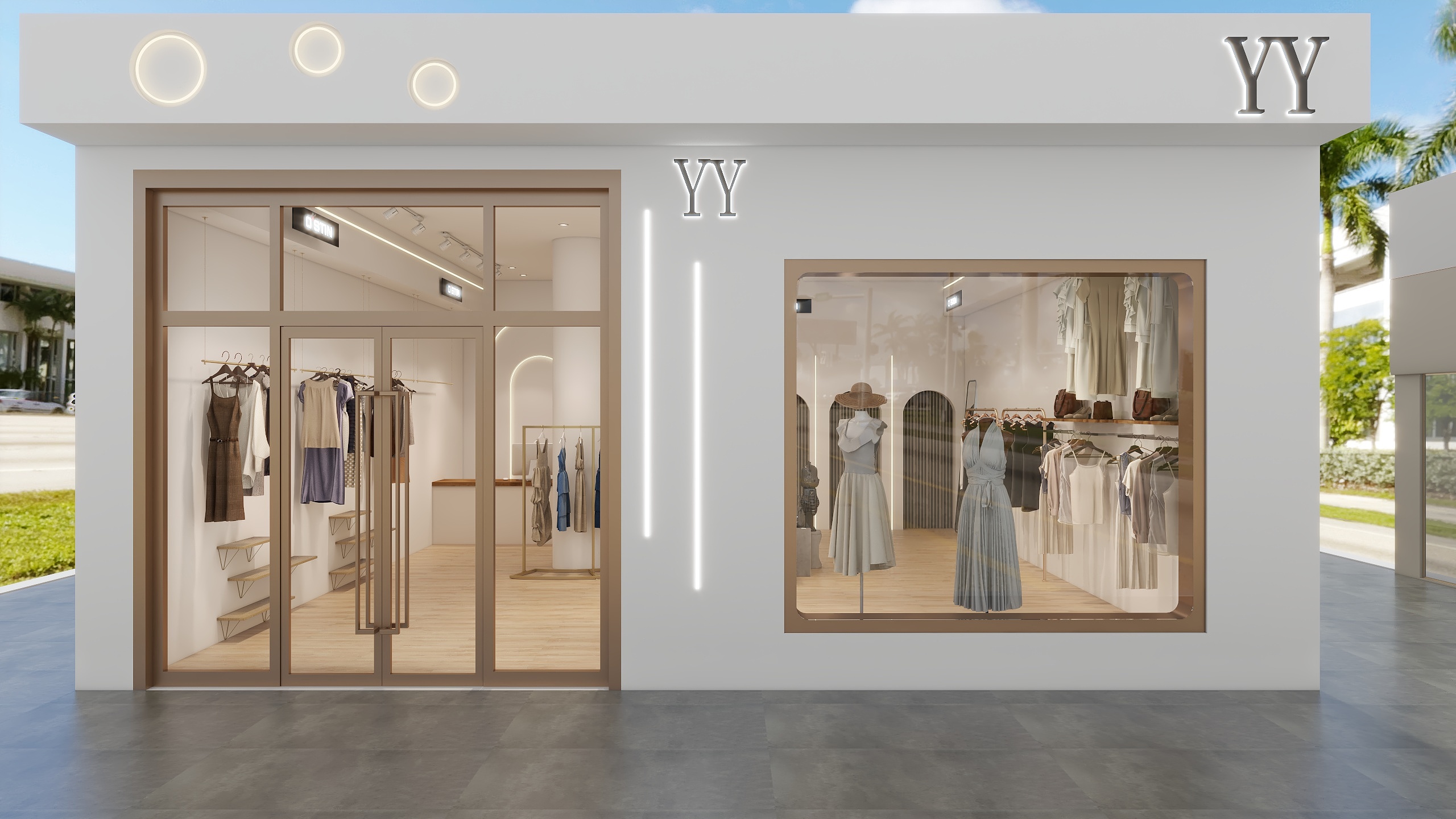 仁豪装饰设计工作室-服装店-装修设计方案