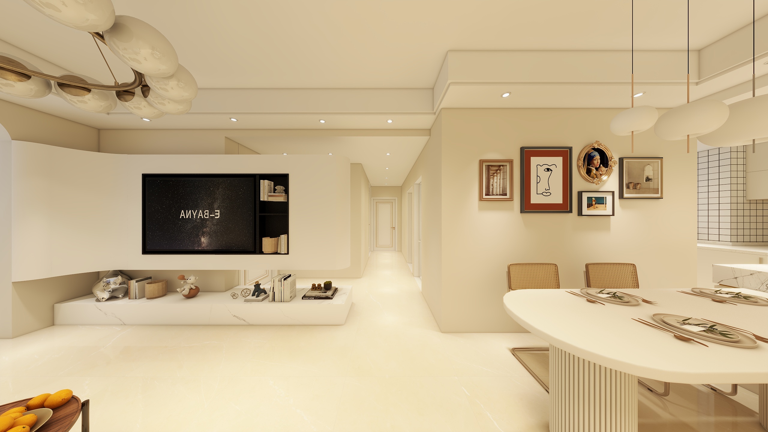 芸雀装饰陈元红-新欧鹏·凤凰城二期-A区122㎡装修效果图