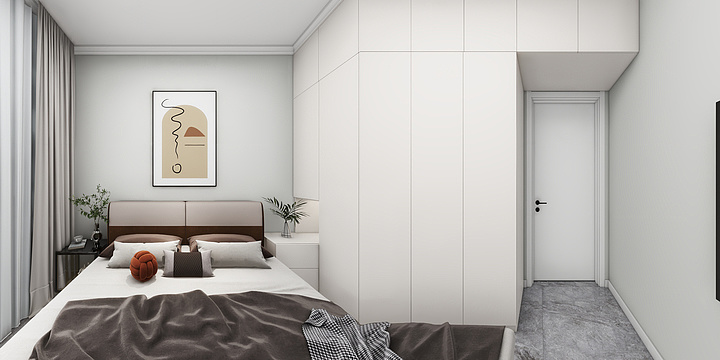 致远L-通威森林花园12-201(黑白柜)-装修设计方案