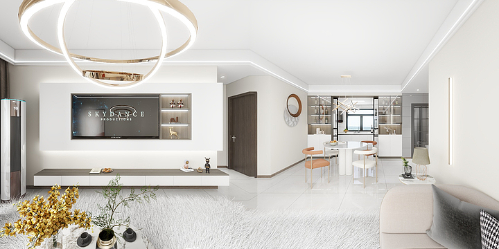 全案设计师Mr.寇-世贸壹号洋房13栋704-装修设计方案