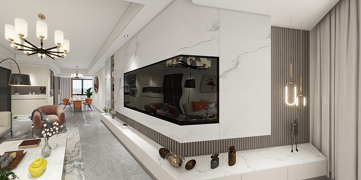 向冉-翡翠观澜3-801现代-装修设计方案